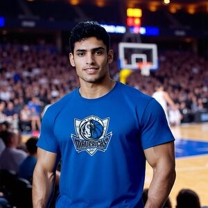 Dallas Mavericks Promo Mens T-shirt Retro To Vintage Y2k era Basketball